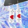 Wholesale ECG Inspired Design Acrylic Earrings European