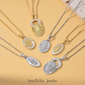 Wholesale Shell Madonna Pendant Necklace