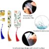 Wholesale 30pcs blank transparent acrylic tassel decorative bookmark