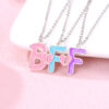 Wholesale BFF necklace simple letter clavicle chain love stitching good friend set