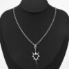 Wholesale Punk Snake Entangled Sword Retro Dark Silver Necklace