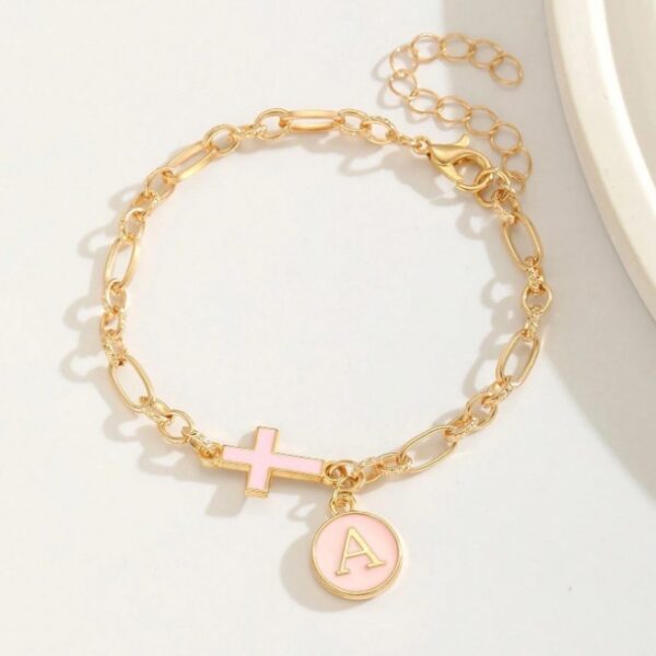 Wholesale Easter letter cross bracelet