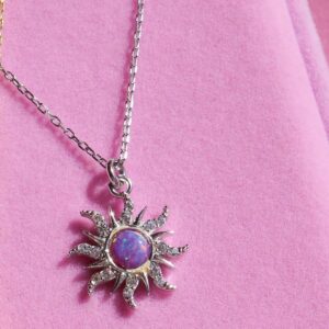 Purple Treasure Necklace (Silver)