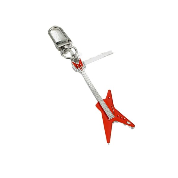 Wholesale 4pcs oil dripping guitar keychain pendant