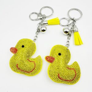 Wholesale creative cartoon animal diamond key chain Cute Keychain
