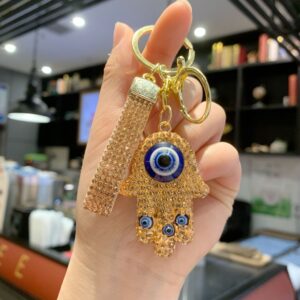 Fully Diamonded Evil Eye (Champagne) / 5*4