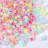 Wholesale 20pcs Transparent Colorfulful Five-Pointed Star Acrylic DIY Beads
