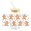 Wholesale UV DTF Pancake Man transfer crystal transparent stickers high temperature resistant waterproof glass Special wholesale manufacturers
