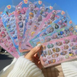 Wholesale New 3D embossed Japanese-style DIY journal stickers, phone case decorations, cartoon fun 3D wholesale Shin-chan