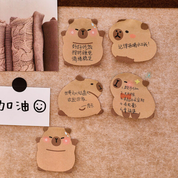 Wholesale Cute cartoon shaped portable capybara sticky note