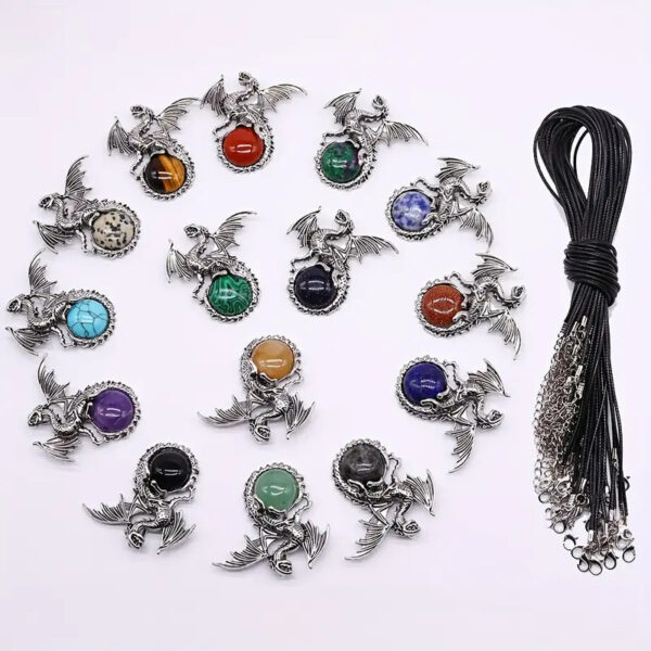 Wholesale Dragon shaped pendant amethyst brand necklace