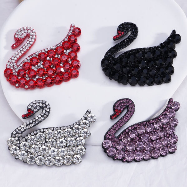 Wholesale Full Diamond Swan Water Diamond Embroidery DIY Patches