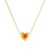 O1CN01z0xXCH2Iz6hs3ESON_2213317019356-0-cib Wholesale Diamond-encrusted heart-shaped stainless steel necklace