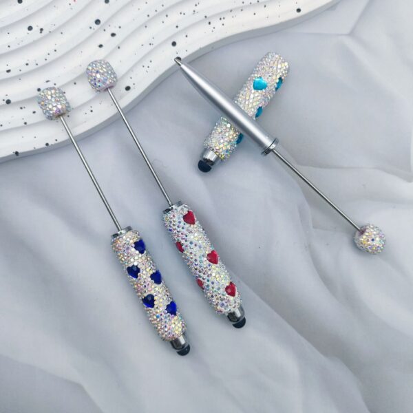 O1CN01z1p9we1tRnV9Ke0re_2218621485899-0-cib Wholesale DIY Touchscreen Rhinestone Heart Beaded Pen