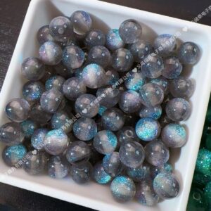 10mm hole 2.0mm gray / Starry sky cat eyes