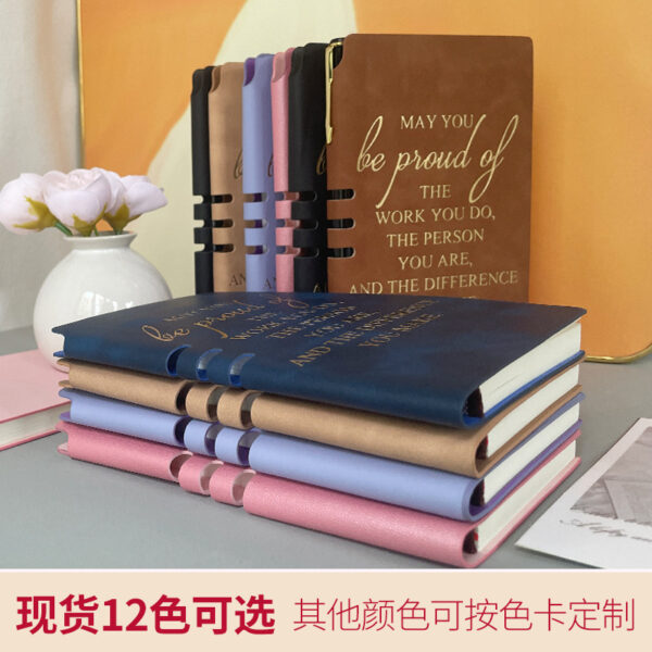 Wholesale A6 notebook with leather cover, small notebook