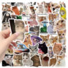 Wholesale 50pcs Cartoon Cat Emoji Watermark Vinyl Stickers