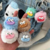 Wholesale Funny Sausage Mouth Fur Ball Keychain Fun Couple Girlfriend Keychain