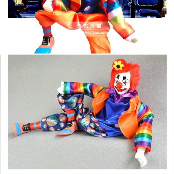 Wholesale Uncle Long Feet Ceramic Hanging Feet Clown Doll