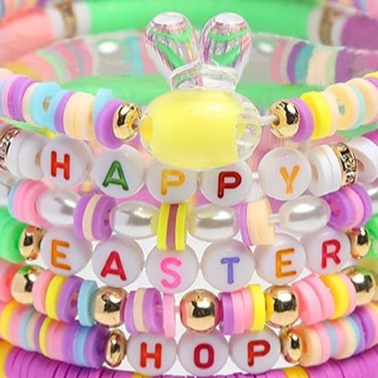 Wholesale Easter Bunny Soft Clay Bracelet