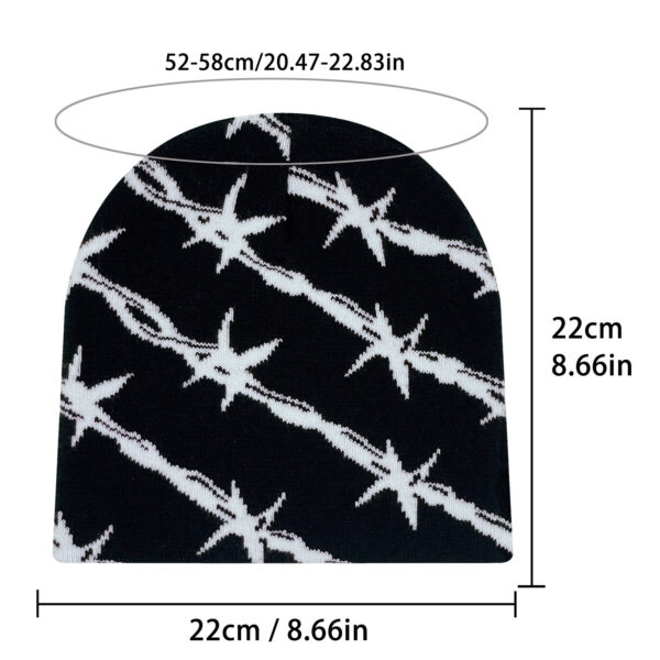 Wholesale Jacquard yarn double-layer knitting Winter Hat