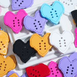 Wholesale 10pcs Special-Shaped Heart Buttons DIY Beads