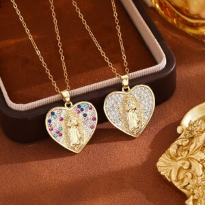 O1CN01zAUbOy1qJbX6DvTIN_3597185475-0-cib Wholesale Zircon Love Madonna Pendant Necklace