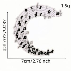 Musical note cloth sticker 6 #