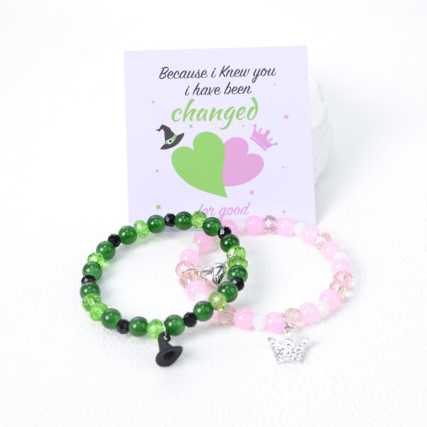 Wholesale Pink Green Matching Couple Bracelet Crown Witch Hat Bracelet Couple Love
