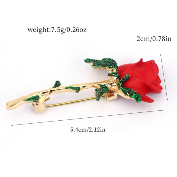 O1CN01zDTKpV1Xolok5UVzR_3011682971-0-cib Wholesale Red Rose Brooch
