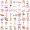O1CN01zFB2jQ1SaVMX5VoNe_2214108652263-0-cib Wholesale Pink Fun Small House Series Cartoon Waterproof Stickers