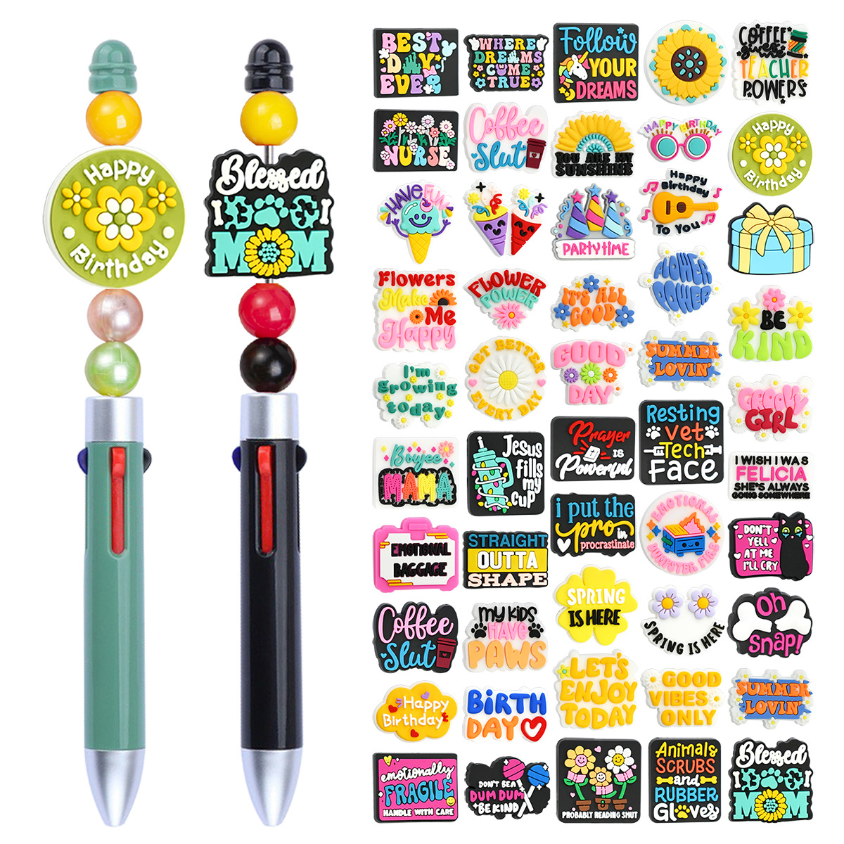 Wholesale Random Creative Phrase Series Focal Beads