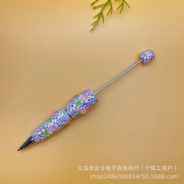 Wholesale Tulip Theme Full Diamond DIY Fancy Beadable Pens