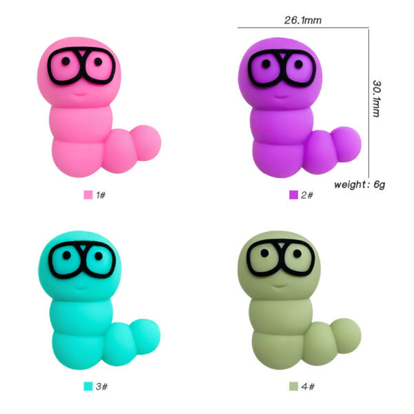 Wholesale Colorful caterpillar beads