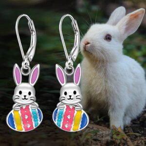 Wholesale Rabbit Easter Egg Clover Easter Earrings
