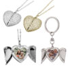 Wholesale Valentine's Day angel wings cole heart-shaped pendant necklace