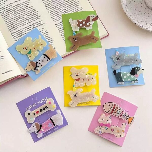 Wholesale Cute Puppy Hair Clip Cartoon Creative Realistic Kitten Hair Clip