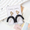 Wholesale Valentine's Day arched love ear acrylic earrings