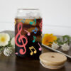 Wholesale Colorful Cartoon Music 16oz Cup UV DTF Wraps