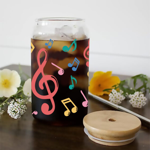 Wholesale Colorful Cartoon Music 16oz Cup UV DTF Wraps