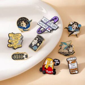 Wholesale creative cartoon cute whale drifting bottle astronaut Brooch