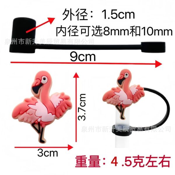 O1CN01zXz6Db27193288pkN_2213236817736-0-cib Wholesale Flamingo Series Straw Tube Cap