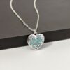 Wholesale Multi colored hollow luminous heart-shaped necklace