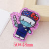 Wholesale Cartoon medical sta character DIY sequin glitter acrylic stickers OLY Exclusive