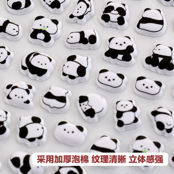 O1CN01zbPleH21oiDsXh3XI_2215698677032-0-cib Wholesale Cute animal pattern panda 3D bubble stickers for children and girls, water bottle stickers, phone case stickers.