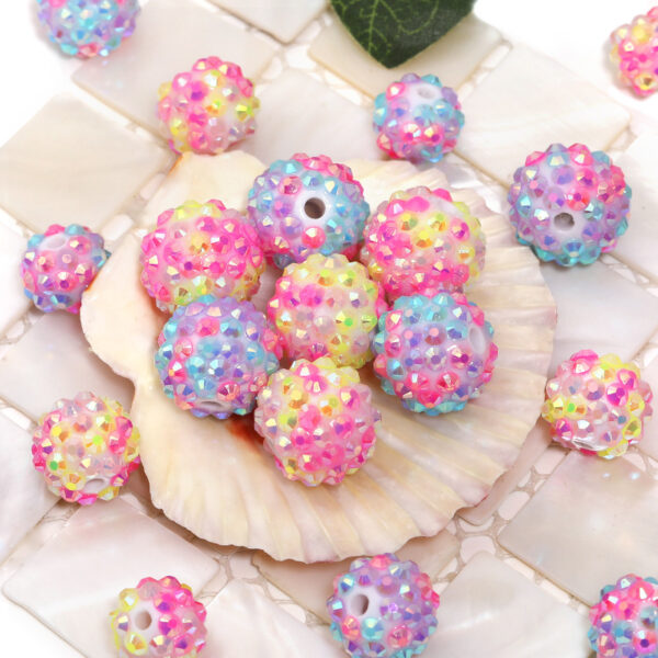 Wholesale 50pcs Creative Diamond Ball Beads DIY Jewelry Accessories