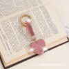 Wholesale Cute Cartoon Keychain Pendant Diamond-Encrusted Peach Heart Keychain