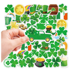 Wholesale St. Patrick's Day Four-Leaf Clover Car Series Waterproof Vinyl Stickers