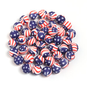 American flag / Diameter 15mm, aperture 2.4mm, 5 pieces/pack
