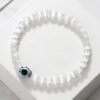 Wholesale Devil's Eye bracelet blue eye beads alloy flower holder bracelet